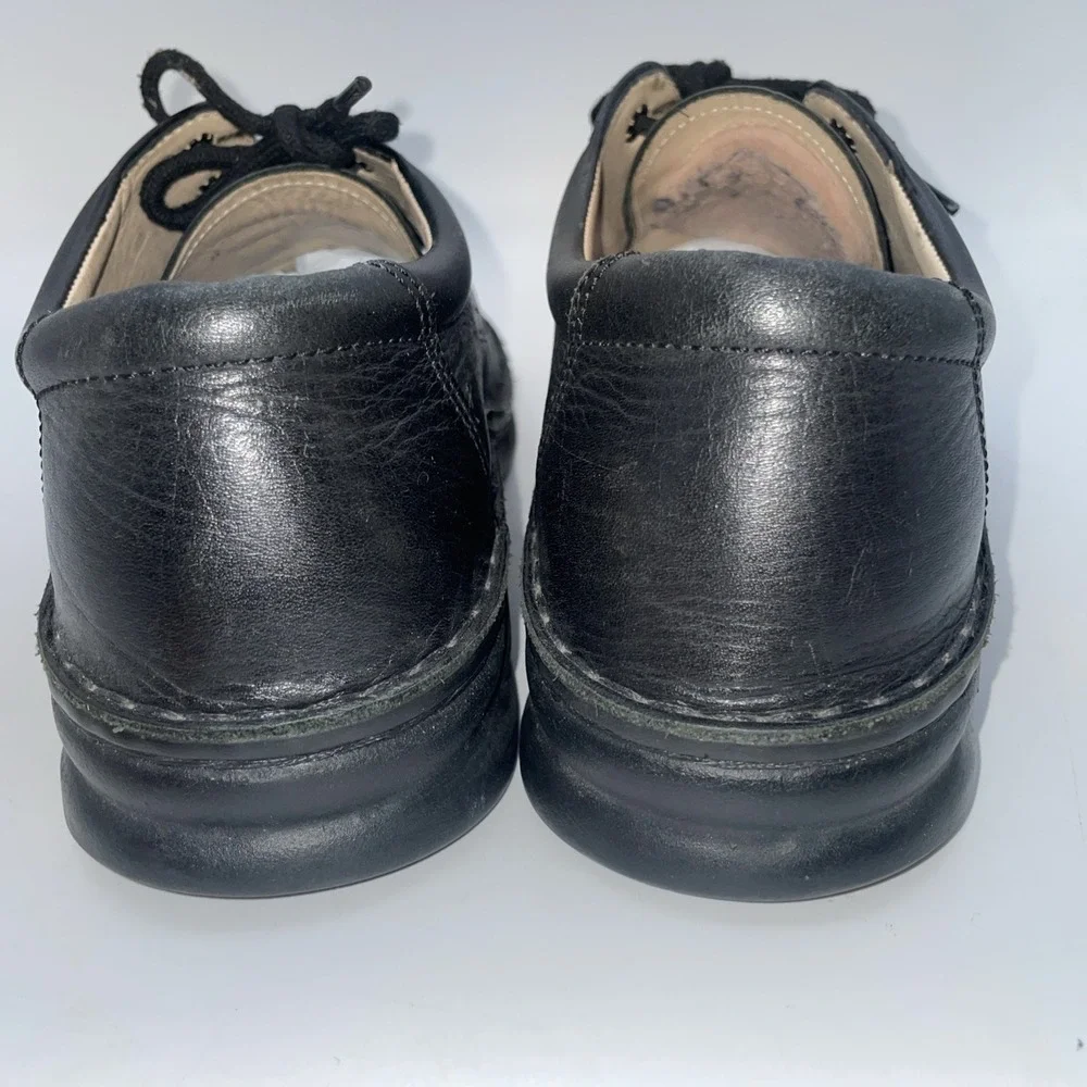 Finn Comfort Men's Oxford Shoes Sneakers Black Size US 8 Lace Up Leather Germany